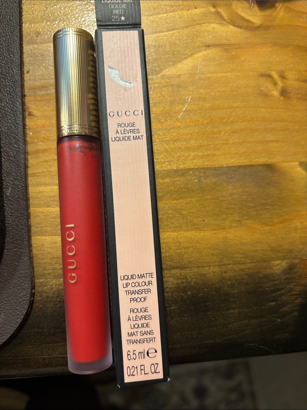 Gucci Liquid Matte Lipstick - Goldie Red